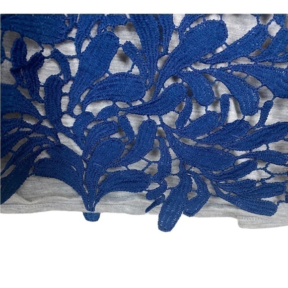 Sundance women’s Lace elegant tee shirt size S navy blue - Picture 7 of 10